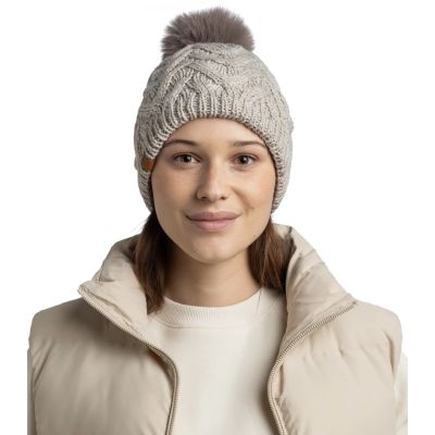3. Buff Knitted Fleece Caryn Beanie 13674301410 Szare One size