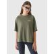 8. T-shirt oversize z nadrukiem damski 4F 4FRAW24TTSHF2583-43S