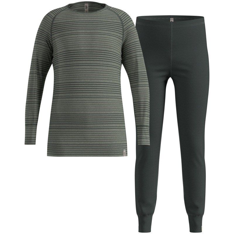 2. Bielizna termoaktywna - zestaw Odlo Set long ACTIVE WARM SET roz. 116cm Szara