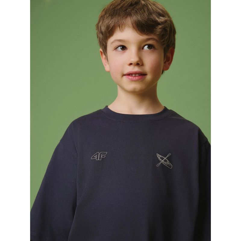 3. T-shirt bawełniany chłopięcy 4F 4FJRSS26TTSHM3748-22S