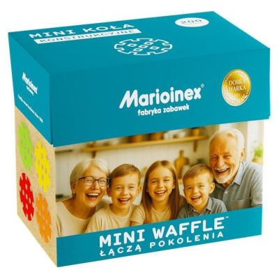 2. MARIOINEX Klocki Mini Waffle Zestaw 200 elementów