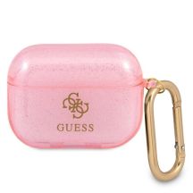Etui Guess Glitter Collection na AirPods Pro - różowe