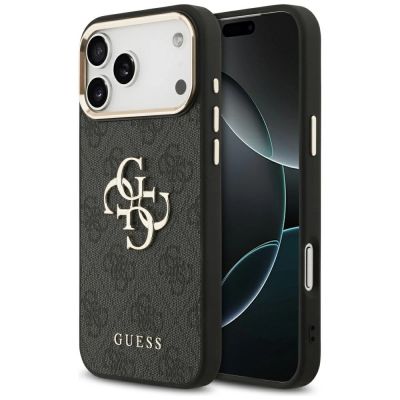 Etui Guess 4G Big 4G Classic Logo na iPhone 17 Pro Max - czarno-złoty
