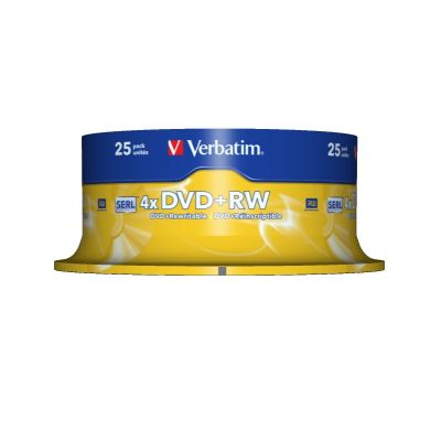2. Płyta DVD+RW Verbatim 43489 (4,7GB; 4x; 10szt.; Cake)