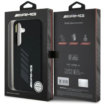 8. Etui AMG Oversize Rhombs MagSafe na Samsung Galaxy S25 - czarne