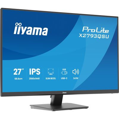 22. iiyama ProLite X2793QSU-B1 monitor komputerowy 68,6 cm (27") 2560 x 1440 px Quad HD LED Czarny