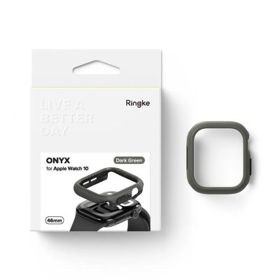 7. Etui Ringke Onyx na Apple Watch 10 46 mm - zielony