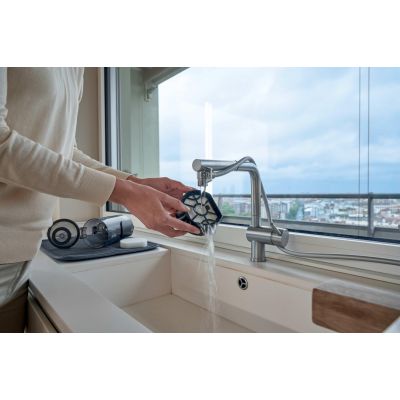 48. Hoover HF610HX 011 Pionowy odkurzacz Bateria Suchy EPA Bez worka 0,7 l 650 W Purpurowy 4 Ah