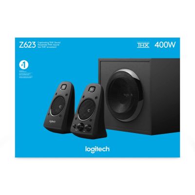 25. Logitech Z623 zestaw głośników 200 W Uniwersalne Czarny 2.1 kan. 35 W