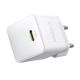 4. Ładowarka sieciowa Baseus Palm 1C 20W (z kablem Baseus Mini White USB-C 60W (20V/3A) 1m) - biała