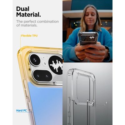 8. Etui Spigen Ultra Hybrid na Nothing Phone 4A Pro - przezroczyste