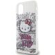 6. Etui Hello Kitty IML Kitty On Bricks Graffiti na iPhone 11 / Xr - białe