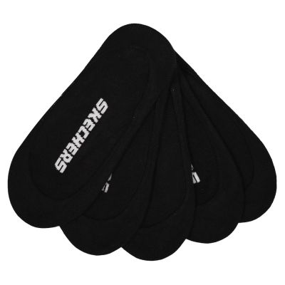3. Skechers 5pk Womens Non Terry Socks S110703-BLK Czarne 36-40