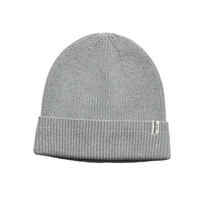 Jack & Jones męska czapka zimowa czarna Jacbrink beanie ln 12193386 LIGHT GREY MELANGE