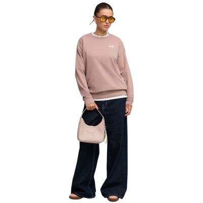 5. Bluza damska Puma ESS Small No.11 Logo Relaxed Crew różowa 684975 88