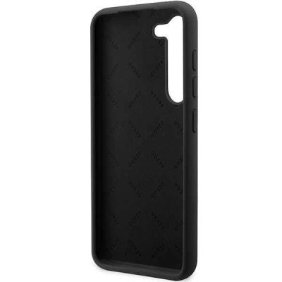 7. Etui Guess Silicone Vintage Gold Logo na Samsung Galaxy S23+ - czarne