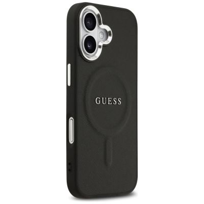 4. Etui Guess Classic Logo MagSafe do iPhone 17 -czarne