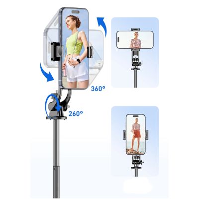 16. Wozinsky Selfie stick WC1Y2S teleskopowy tripod 1.3m ze stopu aluminium z uchwytem na telefon - czarny