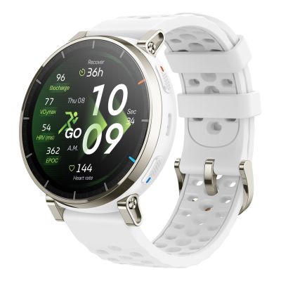 4. Amazfit Active 3 3,35 cm (1.32") AMOLED Cyfrowy 466 x 466 px Ekran dotykowy Złoto GPS