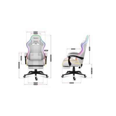 28. Fotel gamingowy Huzaro Force 4.7 RGB White