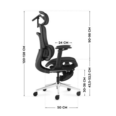 4. Fotel biurowy Visioner 8.3 Black N