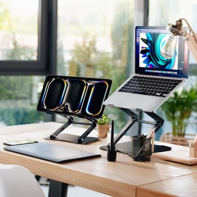 21. Podstawka pod laptopa, tablet Wozinsky WRS-CPY75DSB aluminiowa + Gratis! podstawka do smartfona - czarna
