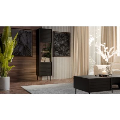 3. Witryna CORTINA 53x40x182 czarny
