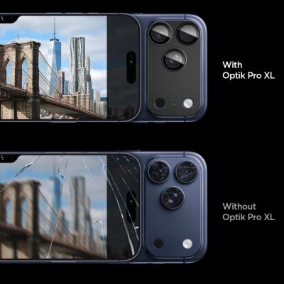 7. Szkło na obiektyw Spigen Optik Pro XL na iPhone 17 Pro Max - czarne