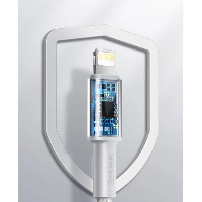 16. Kabel Baseus CATLGD-01 Lightning - USB-C PD 20W 480Mb/s 1m - czarny