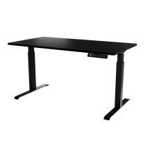 Biurko z elektryczną regulacją wysokości MOON LONG 150x80x72-120 czarny