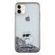 3. Etui Karl Lagerfeld Liquid Glitter Choupette na iPhone 11 / Xr - przezroczyste