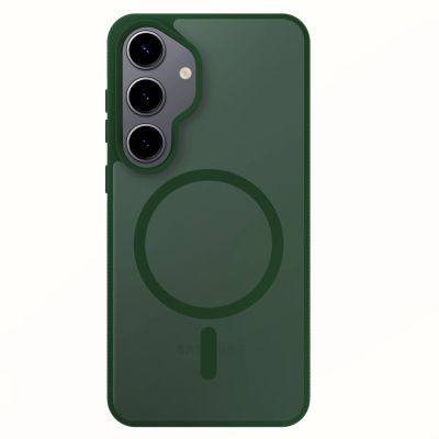 21. Etui 3mk Smoke MagCase na Samsung Galaxy S25 - zielone-półprzezroczyste