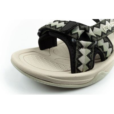 6. CMP buty sandały damskie Hamal zapinane na rzepy trekkingowa podeszwa zielone
