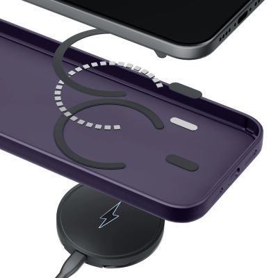 6. Etui 3mk Smoke MagCase na iPhone 17 Pro - fioletowe-półprzezroczyste