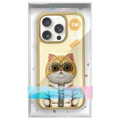 9. Etui Nimmy Cool&Cute 2.0 Cat na iPhone 16 Pro Max - zielone