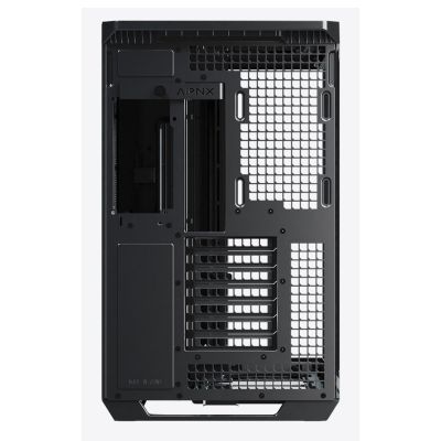 7. Obudowa PC APNX V1, Midi-Tower, ATX, Tempered Glass, Holz, schwarz