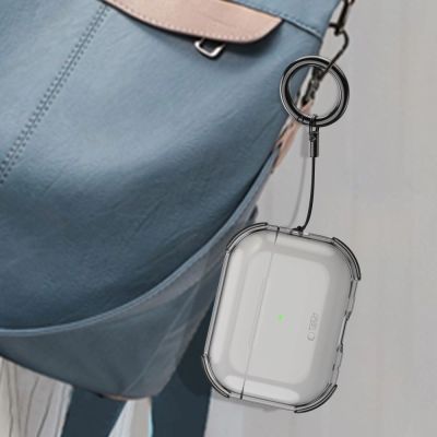 9. Etui Tech-Protect Bounce na AirPods Pro 3 - półprzezroczyste