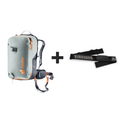 Plecak lawinowy Deuter Alproof Lite 22L - tin/black + Czujnik Garmin HRM Dual