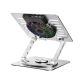 5. Podstawka Wozinsky WDCX-X16-AS CoolBase RGB chłodząca z obrotem 360° pod laptopa i tablet - srebrna