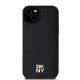 3. Etui DKNY Leather Pattern Metal Logo MagSafe na iPhone 15 / 14 / 13 - czarne