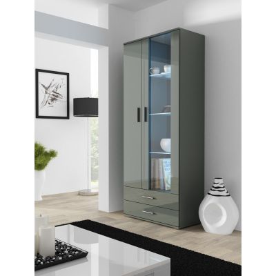 Witryna SOHO S6 2D2S szary/ szary połysk