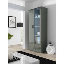 Witryna SOHO S6 2D2S szary/ szary połysk