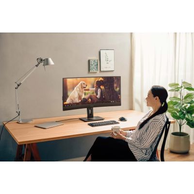 11. Viewsonic VG3456C monitor komputerowy 86,4 cm (34") 3440 x 1440 px UltraWide Quad HD LED Czarny