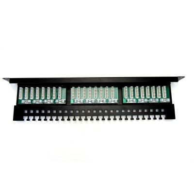 Patch-panel 19" DIGITUS DN-91524U-EC 24xRJ45 U/UTP k.5e 1U czarny prow.