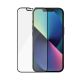 3. Szkło PanzerGlass E2E Microfracture antybakteryjne z osłoną aparatu z kryształem Swarovsky na iPhone 13 / 13 Pro - z czarną ramką