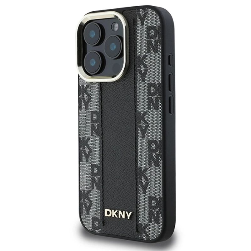 2. Etui DKNY Checkered Pattern Magsafe na iPhone 16 Pro Max - czarne