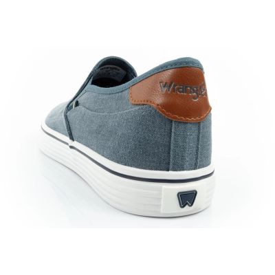 5. Wrangler buty męskie sportowe Calypso trampki Slip-On niebieskie