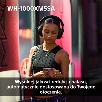 19. Słuchawki bezprzewodowe SONY WH-1000XM5SA Black