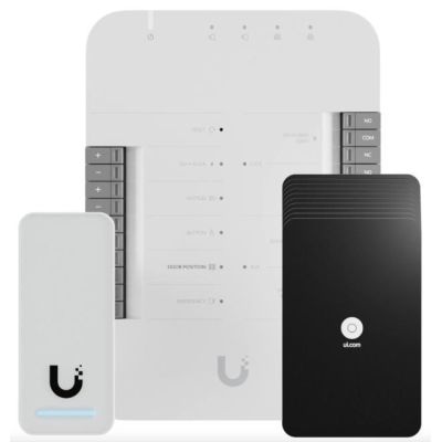 3. Zestaw startowy UniFi Access Ubiquiti UA-G2-SK, Czytnik dostępu G2 + Hub + Karty (10 sztuk)