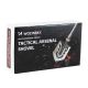 5. Saperka Wozinsky  WSS-211 survival bushcraft wielofunkcyjna nóż zbijak krzesiwo gwizdek harpun 21 w 1 - szara